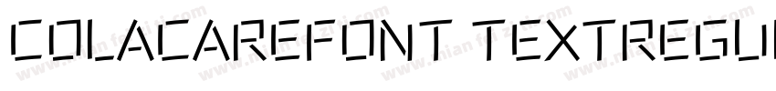 COLACAREFONT TEXTREGULAR  GB1 0字体转换
